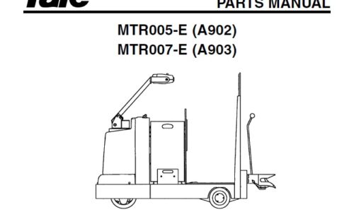 Yale (A902) MTR005-E, (A903) MTR007-E Forklift Parts Manual