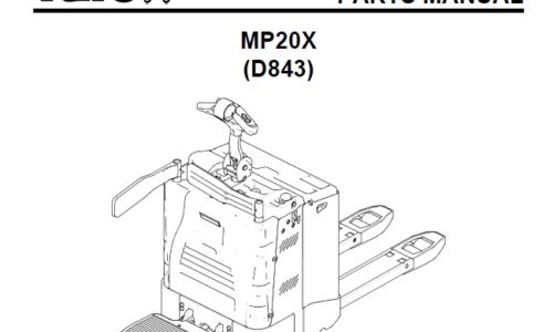 Yale (D843) MP20X Forklift Parts Manual 2010