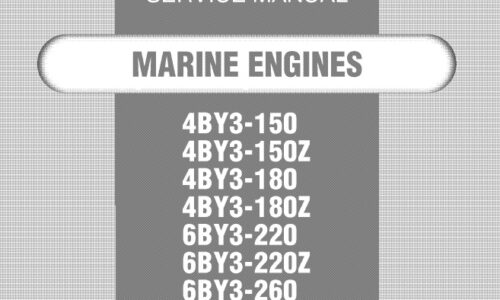 Yanmar 4BY3-150, 180 & 6BY3-220, 260 Marine Engines Service Manual