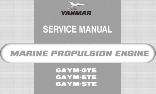 Yanmar 6AYM-GTE, 6AYM-ETE, 6AYM-STE Engine Service Manual