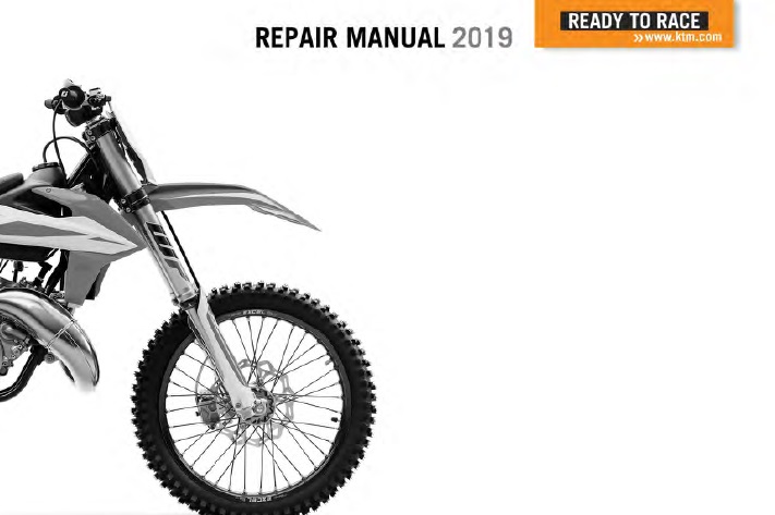 KTM 350 SX-F, XC-F Service Repair Manual 2019
