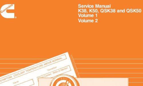 Cummins K38, K50, QSK38, QSK50 Engine Service Repair Manual