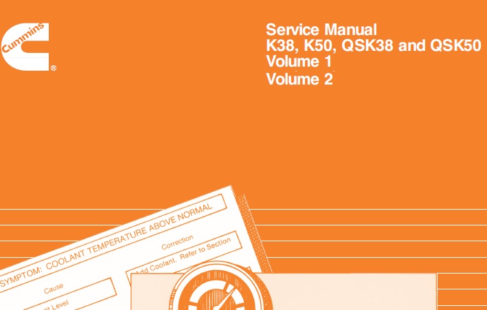 Cummins K38, K50, QSK38, QSK50 Engine Service Repair Manual
