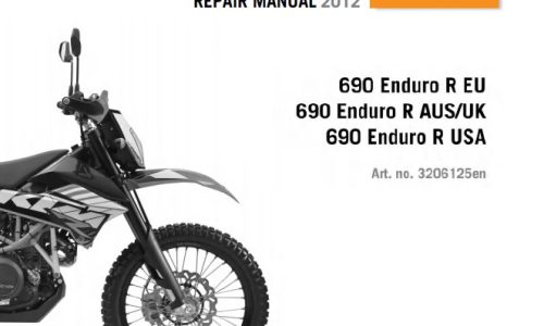 KTM 690 Enduro Service Repair Manual 2012
