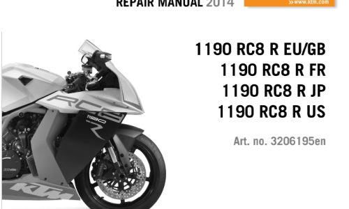 KTM 1190 RC8 R Service Repair Manual 2014