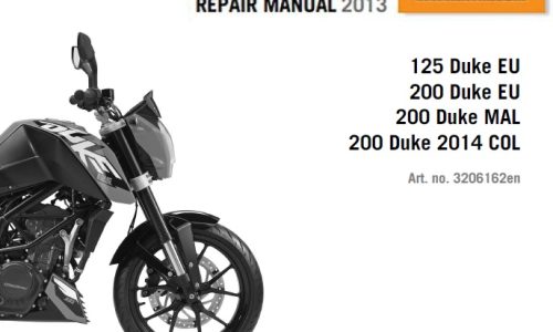 KTM 125 Duke, 200 Duke Service Repair Manual 2013