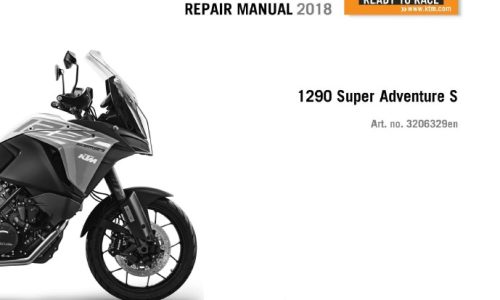KTM 1290 Super Adventure S Service Repair Manual 2018