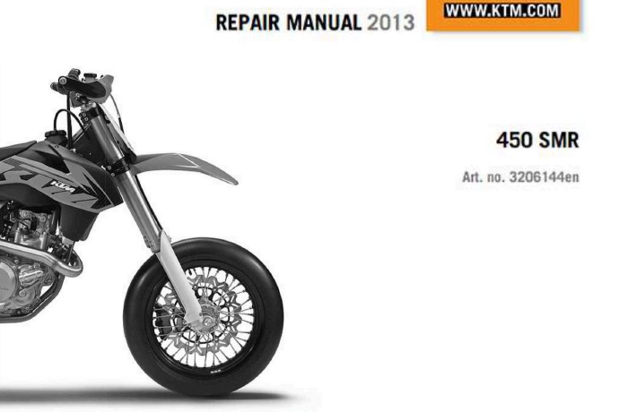 KTM 450 SMR Service Repair Manual 2013