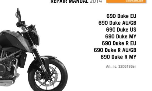 KTM 690 Duke R Service Repair Manual 2014