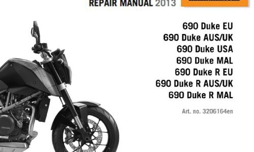 KTM 690 Duke Service Repair Manual 2013