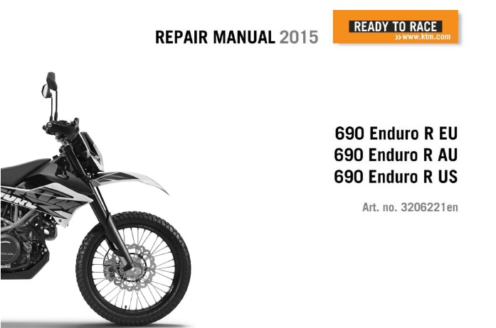 KTM 690 Enduro R Service Repair Manual 2015