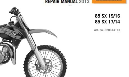KTM 85 SX Service Repair Manual 2013