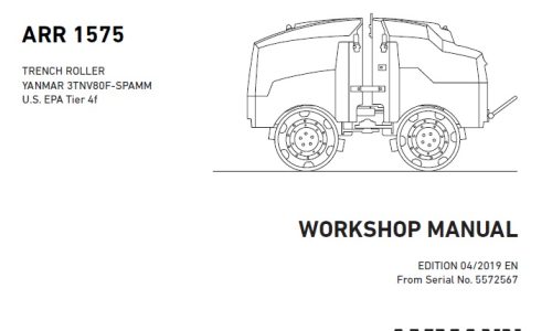 AMMANN ARR 1575 Trench Roller Service Repair Manual