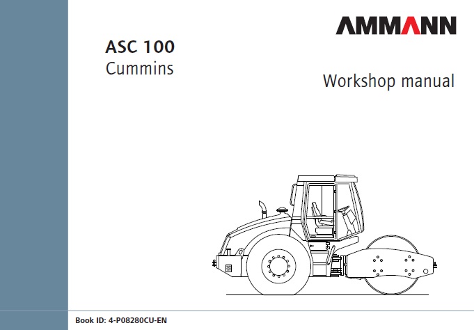 AMMANN ASC100 Single Drum Roller Service Repair Manual