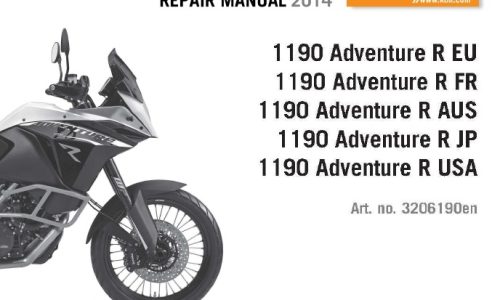 KTM 1190 Adventure R Service Repair Manual 2014
