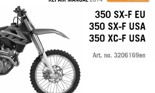 KTM 350 SX-F, 350 XC-F Service Repair Manual 2014