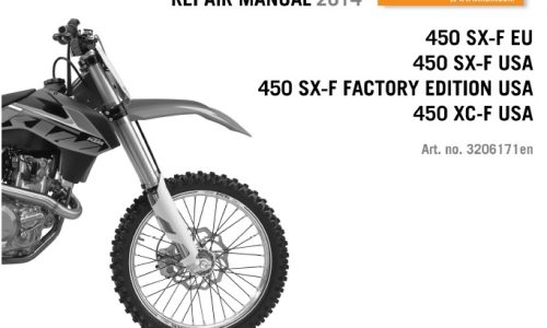 KTM 450 SX-F, 450 XC-F Service Repair Manual 2014