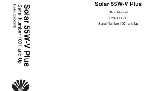 Deawoo Doosan Solar 55W-V Plus Wheel Excavator Shop Manual
