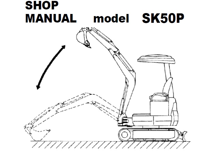 Kobelco SK50P Hydraulic Excavator Shop Manual (PS02-00101-)