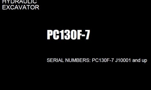 Komatsu PC130F-7 Hydraulic Excavator Parts Manual (J10001-)