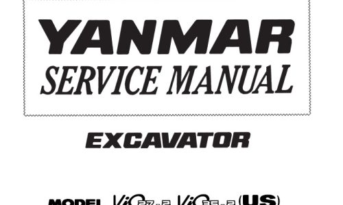 Yanmar ViO27-2, ViO35-2 (US) Excavator Service Repair Manual