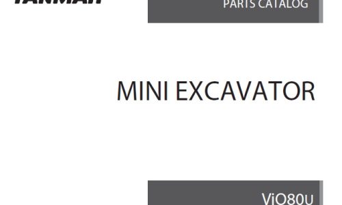 Yanmar ViO80U Mini Excavator Parts Manual