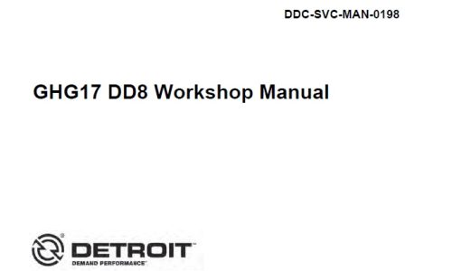 Detroit GHG17 DD8 Engine Workshop Manual