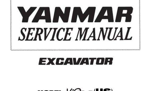 Yanmar ViO20-2 (US) Excavator Service Repair Manual