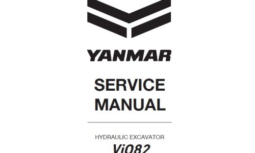 Yanmar ViO82 Excavator Service Repair Manual