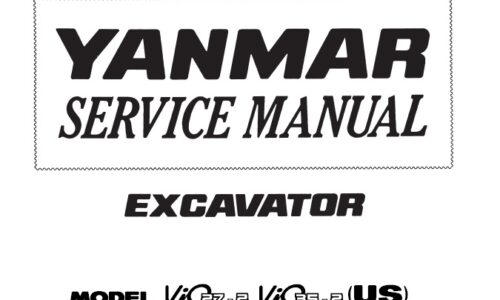 Yanmar ViO27-2, ViO35-2 (US) Excavator